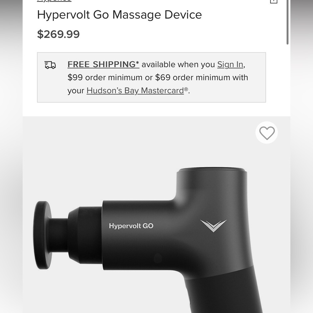 Hyperice

Hypervolt Go Massage Device